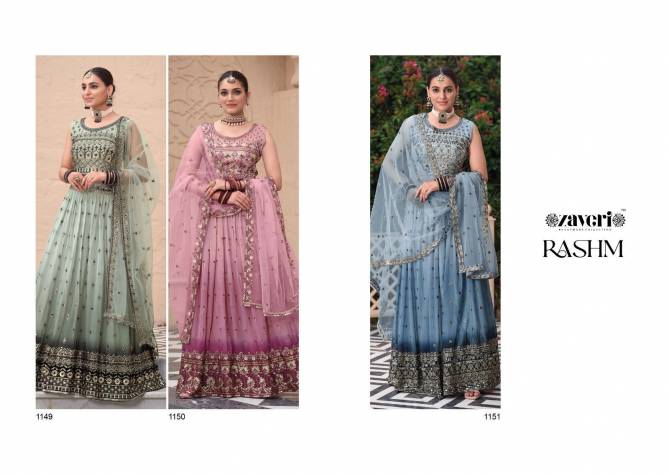 Zaveri Rasham Designer Party Wear Lehenga Choli Catalog
